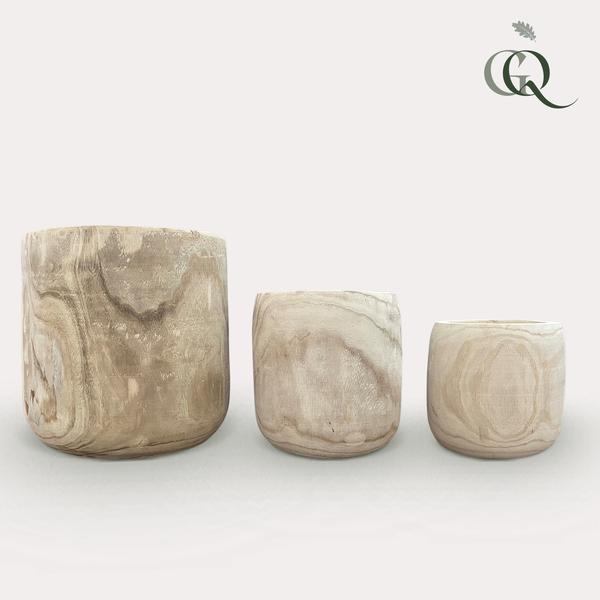 Pia Pot Hout lichtbruin